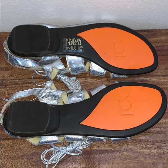 YOU by Croc Silver Wrap Around Sandals - Picture 7 of 8